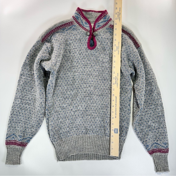 Alps wool sweater womens heritage knit mock neck pullover medium - Picture 11 of 12